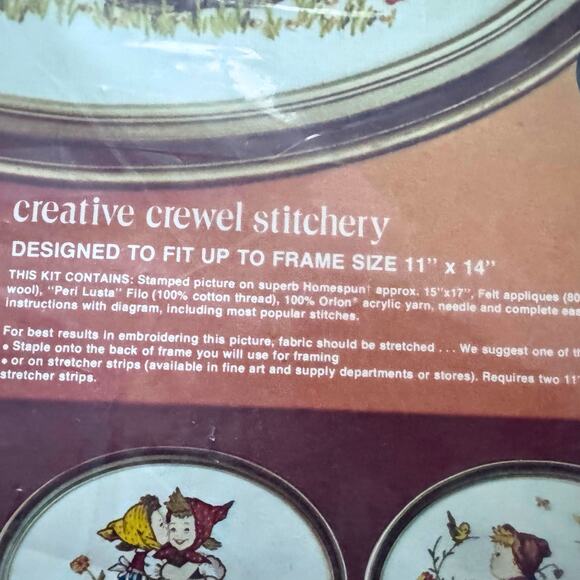 Vintage Paragon Needlecraft Hummel Kit (1976) Crewel Stitchery Kit - Picture 10 of 12